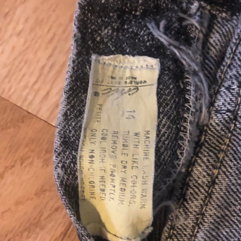 Vintage CHIC black Stone wash jeans 14 petite GUC - Picture 2 of 9
